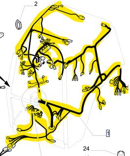 87537902 Rear Main Wire Harness