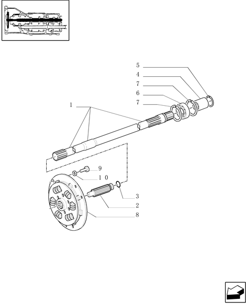 TM140-1.25.3/01 - TORSIONAL DAMPER AND INPUT SHAFT