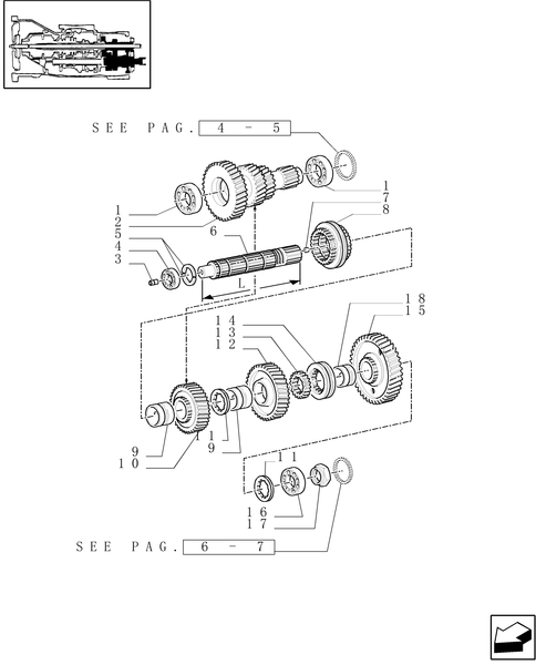 TM140-1.32.1[02A] - 20X16 MECHANICAL GEAR BOX (40 KMH) / CENTRAL REDUCTION GEARS