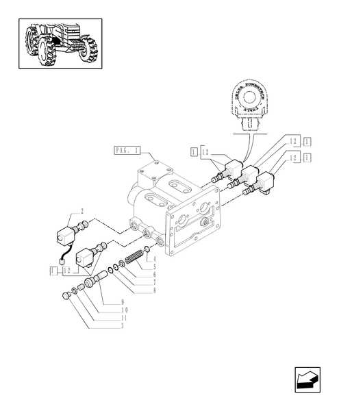 TM140-1.32.2/01[02] - MECHANICAL GEAR BOX 20X16 (40 KM/H) / INTERNAL SHIFTING CONTROLS