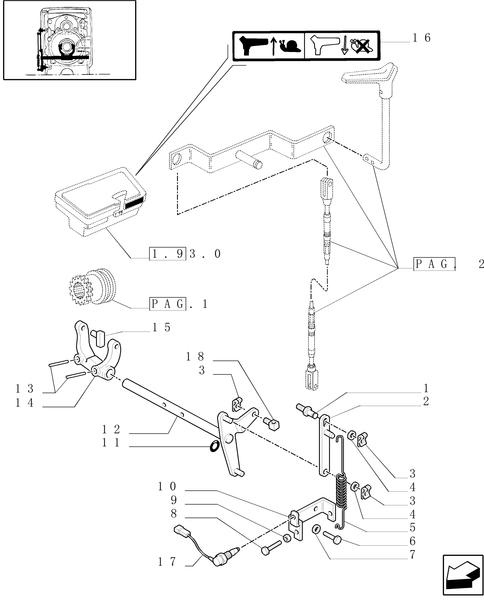 TM140-1.32.3/01[03] - (VAR.117-448) CREEPER TRANSMISSION FOR SEMI POWER SHIFT - CONTROL REDUCTION