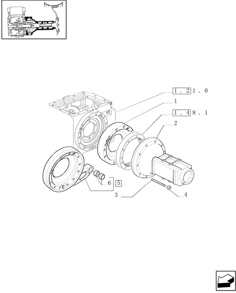 TM140-1.48.0 - SIDE REDUCTION UNIT (FINAL DRIVE) HOUSING AND COVERS