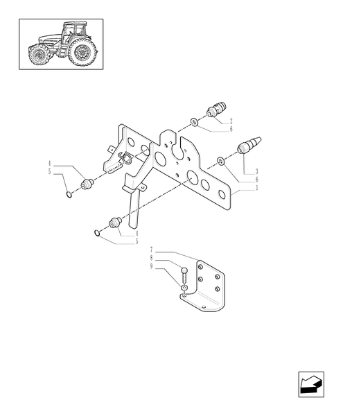 TM140-1.68.6[11] - (VAR.178) TRAILER AIR BRAKE UK - AIR BRAKE BRACKET AND RELEVANT PARTS