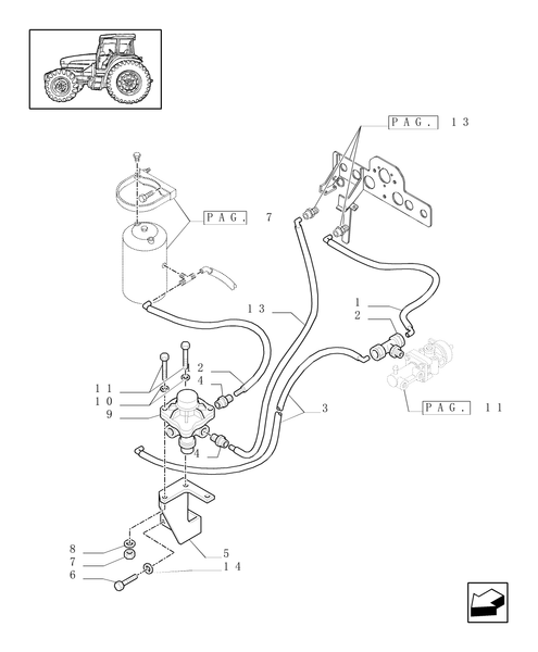 TM140-1.68.6/01[09] - (VAR.385) TRAILER AIR BRAKE GERMANY - TRAILER BRAKE CONTROL VALVE AND PIPES