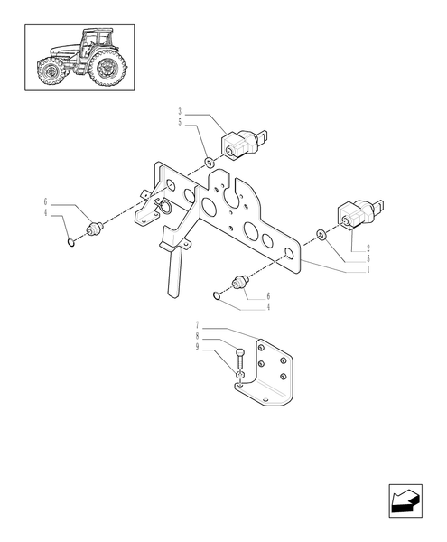 TM140-1.68.6/02[11] - (VAR.385/1) UNIVERSAL TRAILER AIR BRAKE - AIR BRAKE BRACKET AND RELEVANT PARTS