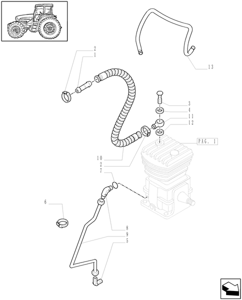 TM140-1.68.6/03[03] - (VAR.385/2) TRAILER AIR BRAKE ITALY - PIPES - C5419