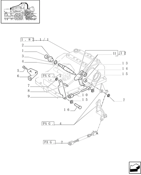 TM140-1.82.5[03] - MECHANICAL GEAR BOX 20X16 (40 KM/H) /MECHANICALLY CONTROLLED HYDRAULIC LIFT (OPEN CENTRE)