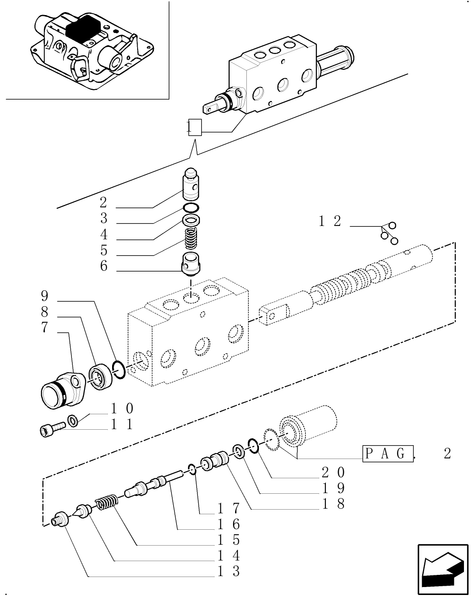 TM140-1.82.7/01B[01] - DOUBLE-ACTING EXTERNAL CONTROL VALVE W/FLOAT AND AUTOMATIC CUTOUT BREAKDOWN - C5500
