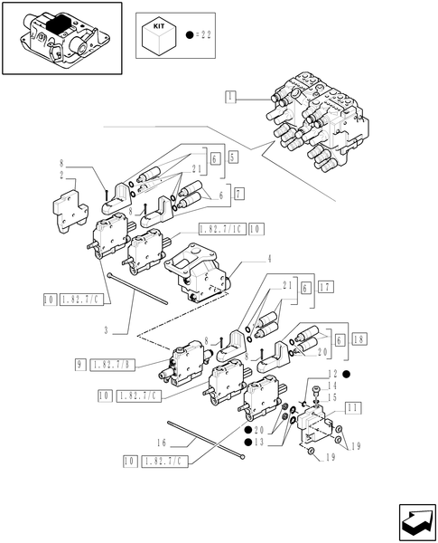 TM140-1.82.7/03[02] - (VAR.425) 4-CONTROL VALVE UNIT