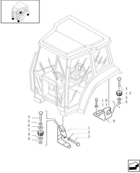 TM140-1.92.6 - CAB SUPPORTS