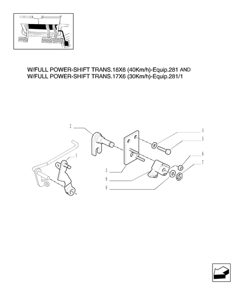 TM140-1.95.4/02 - (VAR.281) ACCELERATOR CONTROL LINKAGE