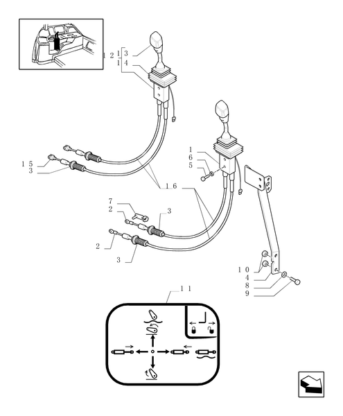 TM140-1.96.2/05 - (VAR.444) VALVE CONTROL UNIT WITH JOYSTICK FOR FRONT LIFT