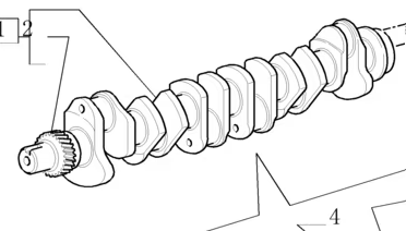 87802214 CRANKSHAFT