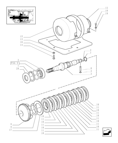 TM175-1.33.3/01[01] - START HYDRAULIC CLUTCH (4WD)