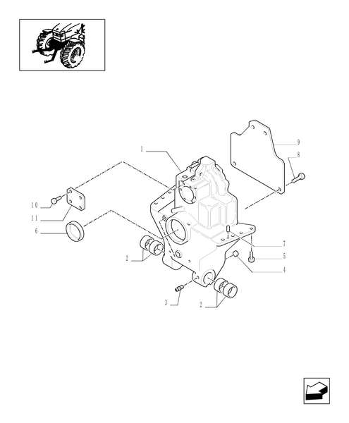 TM175-1.80.5/01[01] - (VAR.789) FRONT HYDRAULIC LIFT FOR CCLS - FRONT LIFT BOX