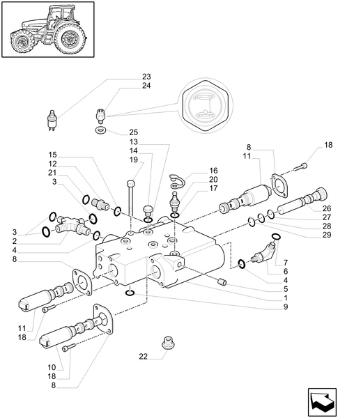 TM175-1.80.7/06[01A] - (VAR.146/1) SUPP. GEAR REDUCTION UNIT FOR FULL POWER SHIFT - PTO CLUTCH - D5497