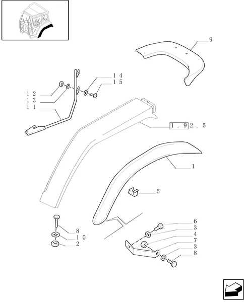 TM175-1.92.5/01[02] - (VAR. 869) MUDGUARDS SIDE SHIELD