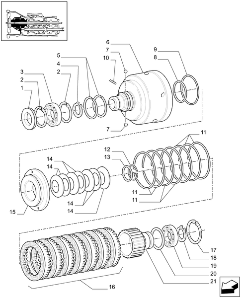 TM190-1.28.7/01[02] - CLUTCH ENGAGEMENT