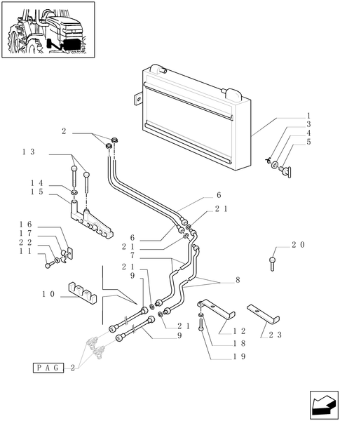 TM190-1.29.7/02[01] - GEARBOX LUBRICATION PIPING - C4855