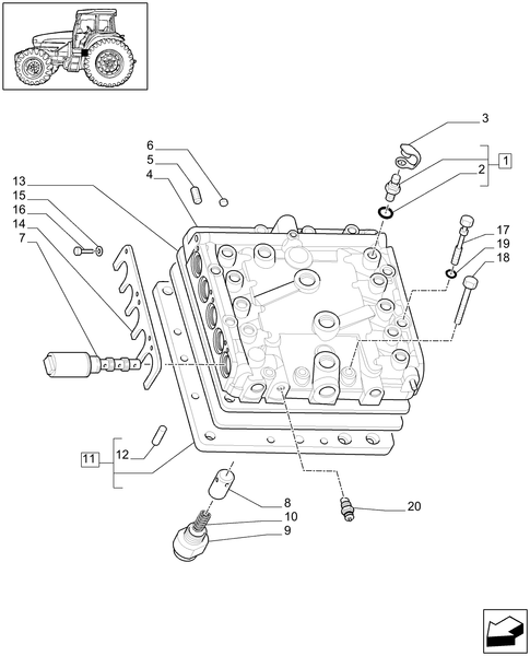 TM190-1.32.2/02[01] - CENTRAL REDUCTION GEAR CONTROLS