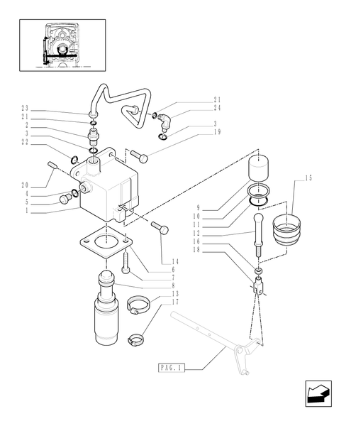 TM190-1.32.3/03[03] - (VAR.146/1) SUPP.  GEAR REDUCTION UNIT FOR FULL POWER SHIFT - REDUCTION UNIT CONTROLS