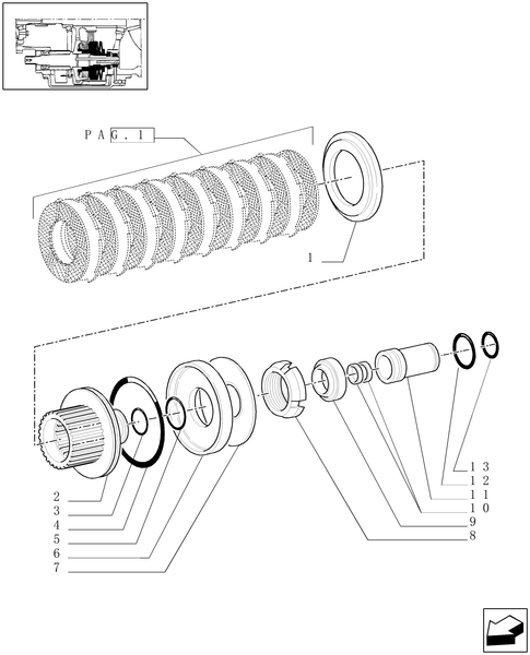 TM190-1.33.3/01[02] - START HYDRAULIC CLUTCH (4WD)