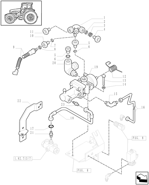 TM190-1.68.6/01[12] - (VAR.385) TRAILER AIR BRAKE GERMANY - AIR BRAKE CONTROL VALVE - C5339