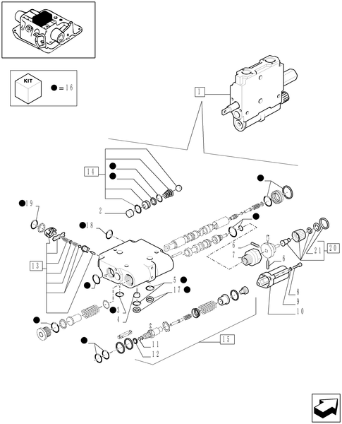 TM190-1.82.7/  C[01] - REMOTE CONTROL VALVE - BREAKDOWN - C5029
