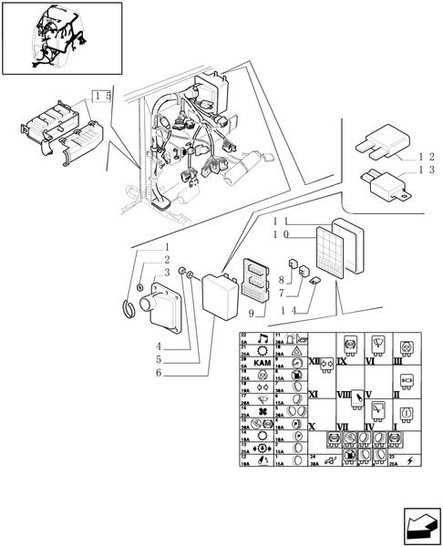 TM190-1.91.4[02] - CABLES AND FUSE BOX