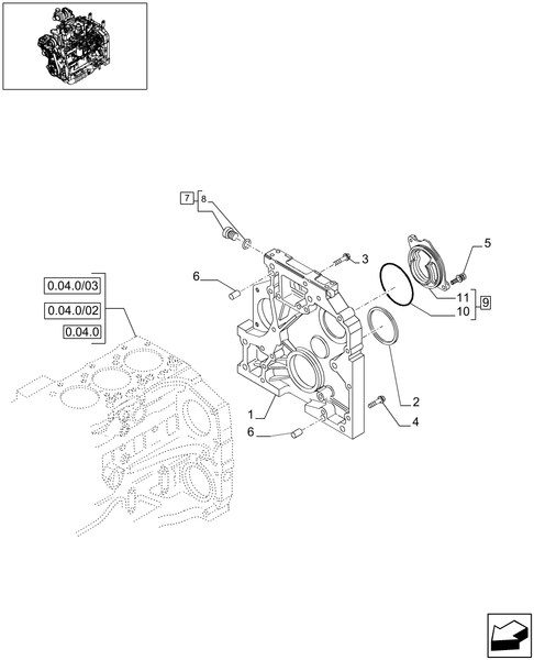 T6010 PLUS-0.04.3 - STD + VAR - 330003, 332115, 332116 - CRANKCASE COVERS