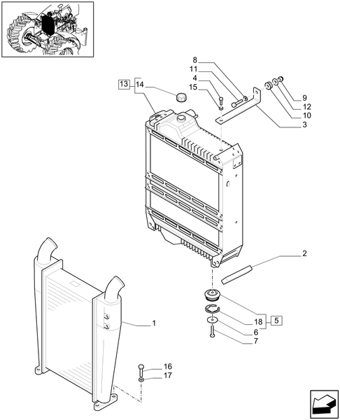 T6010 PLUS-1.17.0/01 - STD + VAR - 330641 - RADIATOR, COOLING SYSTEM & RELATED PARTS
