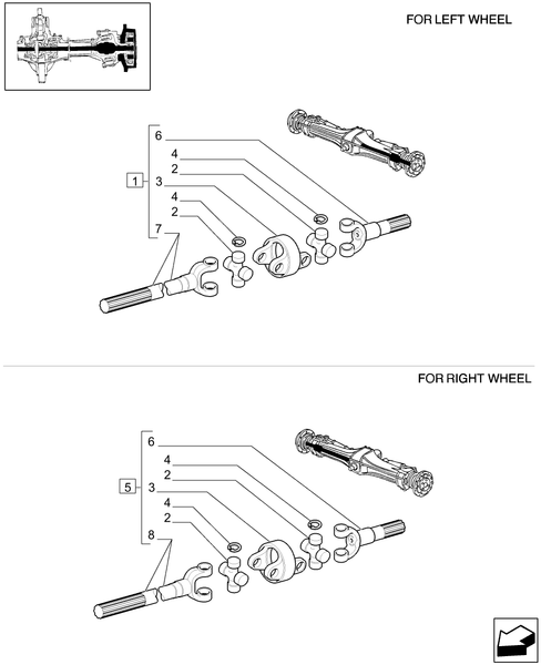 T6010 PLUS-1.40.00/10A - STD - SHAFT ARTICULATED - BREAKDOWN