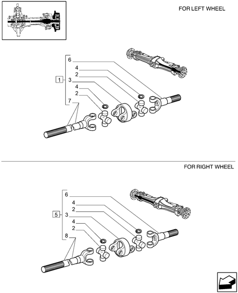 T6010 PLUS-1.40.03/10B - VAR - 330409, 330414, 330416, SHAFT ARTICULATED - BREAKDOWN - BEGIN S/N Z8BD08970 - END YR 14-APR-2010 ; (SN Break) After Z8BD08970 ; (Prod Date) Before 14-Apr-2010