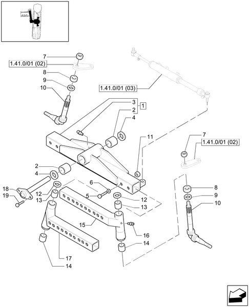 T6010 PLUS-1.41.0/01[01] - VAR - 330407 - 2WD HEAVY DUTY FRONT AXLE - BODY