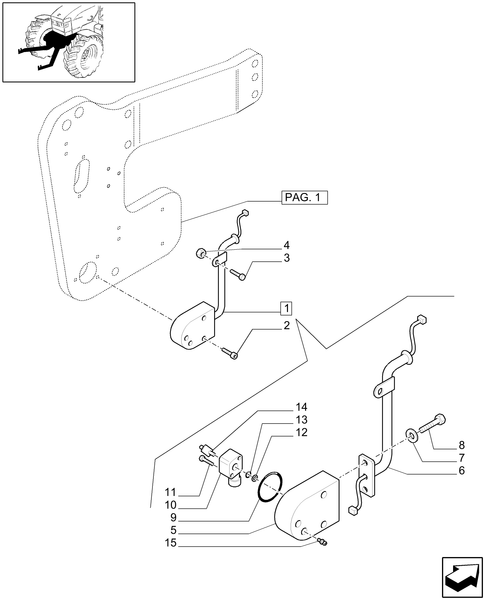 T6010 PLUS-1.81.9/01[04] - VAR - 330813 - NOT INTEGRATED FRONT HPL WITH 6 SPLINES PTO - POTENTIOMENTER AND BREAKDOWN - C6335