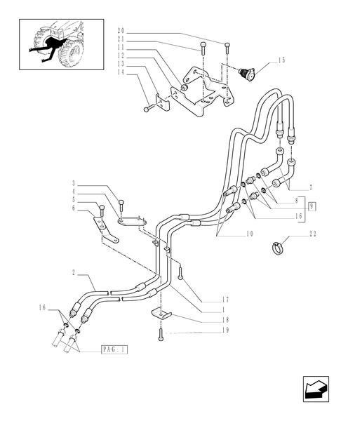 T6010 PLUS-1.81.9/03[02] - VAR - 331814 - 2 HYDRAULIC FRONT COUPLERS FOR INTEGRATED FRONT HPL - END YR 30-JAN-2008