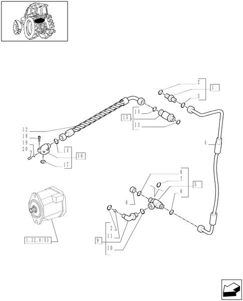 T6010 PLUS-1.82.1/11[02] - VAR - 334835, 743744 - CLASS 4 113 L/MIN CCLS PUMP FOR MDC AND SPS - LIFTER, LINES - D6288