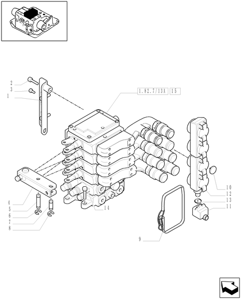T6010 PLUS-1.82.7/14[01] - VAR - 334845 - 4 REM(2NC+2CONFIG) FOR CCLS PUMP FOR EDC AND WITH HYDR. ADJUST LINKAGE - REMOTES - C6788
