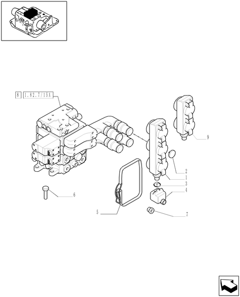 T6010 PLUS-1.82.7/15[01] - VAR - 330853 - 2 REAR ELECTRO-HYDRAULIC CONTROL VALVES FOR CCLS PUMP (113 L/MIN) AND EDC - C6690