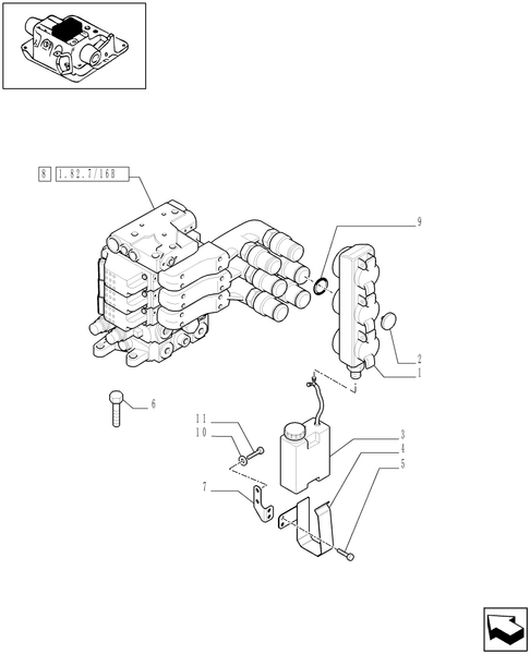 T6010 PLUS-1.82.7/16[01B] - VAR - 330856 - 3 CCLS (EDC) ELECTRONIC CONTROL VALVES (EHS1) AND ASSOCIATED PARTS - D6788