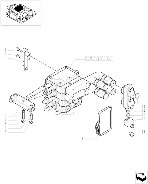 T6010 PLUS-1.82.7/27[01] - VAR - 332851 - 2 REMOTE VALVES FOR EDC -REMOTE VALVE & RELATED PARTS - C6788