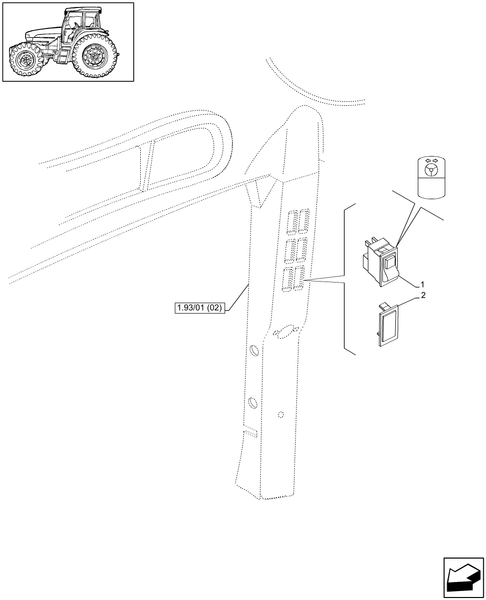 T6010 PLUS-1.91.1/26 - VAR - 330631, 331631, 333631 - STEERING, SELECTOR, SWITCH