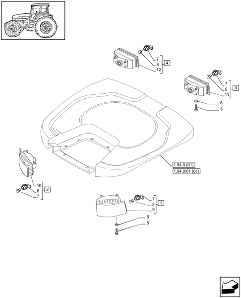 T6010 PLUS-1.91.3/04[01] - VAR - 330007, 335007 - TAIL LIGHT - NASO - END YR 11-OCT-2010 ; (Prod Date) Before 11-Oct-2010