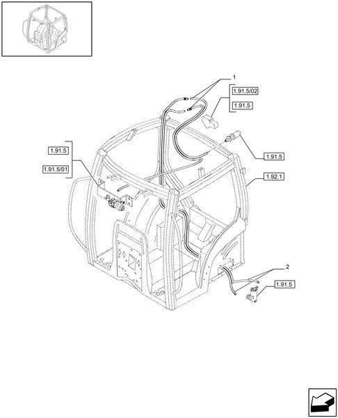 T6010 PLUS-1.91.5/03 - STD - WINDSCREEN AND REAR-WINDOW WASHER TUBES
