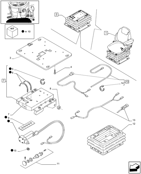 T6010 PLUS-1.93.3/  D[04] - VAR - 330710 - ''GRAMMER'' DELUXE SEAT W/AIR SPRING'' W/BELTS AND W/SWITCH - BREAKDOWN - W/CAB - END YR 24-SEP-2006 ; (Prod Date) Before 24-Sep-2006