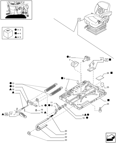 T6010 PLUS-1.93.3/  H[10] - STD - DELUXE SEAT WITH MECHANICAL SUSPENSION, OPS AND BELTS - BREAKDOWN - W/ CAB - BEGIN YR 05-DEC-2007 - END YR 02-DEC-2014 ; (Prod Date) Between 05-Dec-2007 and 02-Dec-2014