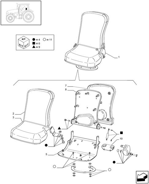 T6010 PLUS-1.93.3/01 - VAR - 330719 - PASSENGER SEAT