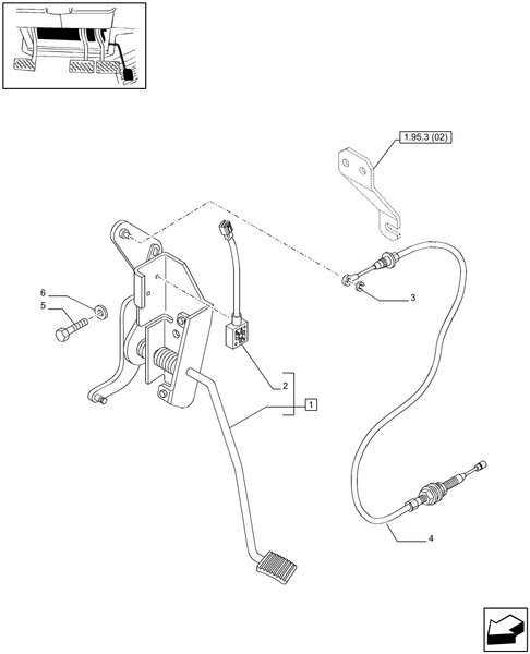 T6010 PLUS-1.95.3/02[01A] - VAR - 330159 - TRANSMISSION 16X16 (40 KM/H) WITHAUTO ECONOMY - ACCELERATOR PEDAL - BEGIN S/N Z9BD02627 - END S/N ZABK40255 ; (SN Break) Between Z9BD02627 and ZABK40255