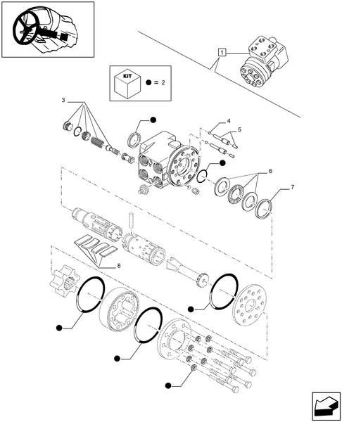 T6010 PLUS-1.95.5/  B - STD - 4WD HYDRAULIC STEERING - BREAKDOWN - END YR 17-JUN-2009 ; (Prod Date) Before 17-Jun-2009