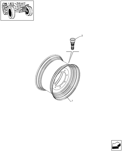 T6010 PLUS-82.00[10] - VAR - 8825401, 8843501 - DRIVING WHEELS (W14X28)